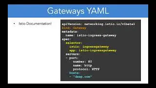 11 10 Istio Gateway