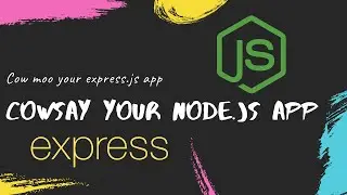 Cowsay moo your Node.js express.js app — Archived