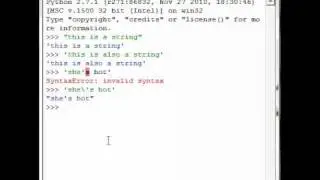 #6 - Python Programming Tutorial - Strings & Escape Characters