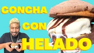 Sandwich de concha y helado