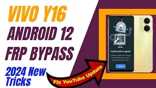 How To Unlock FRP/Google Verification on Vivo Y16 || Vivo Y16 FRP Bypass Android 12