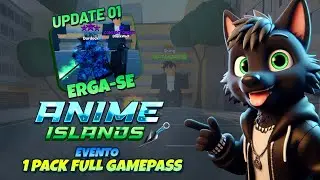 🚨EVENTO FULL GAMEPASS + NOVIDADES NO UPDATE 01!!⚡ANIME ISLANDS⚡COLÁ NA LIVE!!⚡🚨