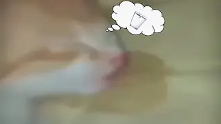 cat dreaming about drinking water..
