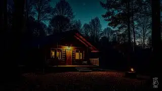 Sleep to Rain in a Cozy Cabin | 10 Hours of Relaxing Night Rain Sounds in the Woods | No Ads