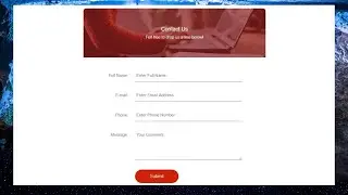 Create Working Animated Contact Form By Using HTML & CSS - Contact Form Design - Series(3)