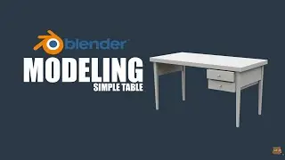 How to Model a Simple Table in Blender #tutorial #simple #blender3d