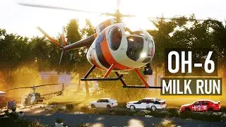 MOST FUN Helicopter in DCS? OH-6 "Loach" - Milk Run