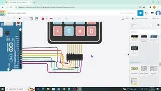 Keypad with Arduino in Tinkercad | Circuit | Code | Arduino programming in Hindi