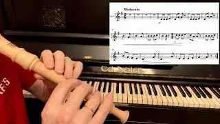 М.Иорданский «Песенка про чибиса» пьеса 8 из школы игры на блок флейте И.Пушечникова