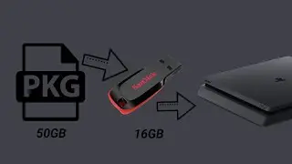 How to split large pkg files into a for a small usb drive !! | Jailbroken PS4 tutorials