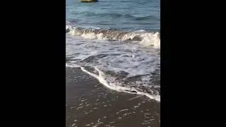 Turkey 🇹🇷 Side. Relax on the beach. Natural surf sound
