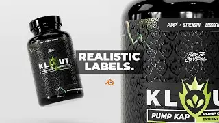 Realistic Multi-Layer Product Label Texturing in Blender