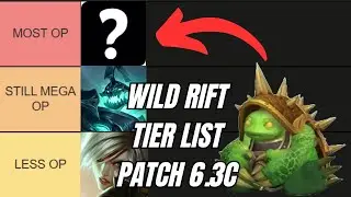 THE ONLY WILD RIFT JUNGLE TIER LIST YOU WILL EVER NEED | Wild Rift Patch 6.3C