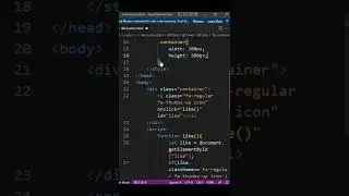 Like Button - HTML CSS & JavaScript