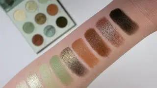 ColouPop Sage the Day Shadow Palette Live Swatches