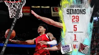 Anfernee Simons Highlights (29 PTS) | Trail Blazers vs. Kings | Dec. 26