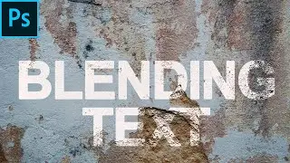 How to blend text in photoshop cc