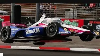 2024 Felix Rosenqvist airborne crash @ Portland