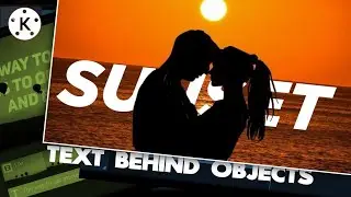2 Ways to add  TEXT BEHIND MOVING OBJECT | Kinemaster tutorial