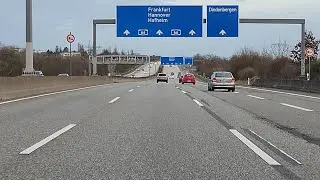 a drive from Wiesbaden city center to Hattersheim over highway A66    PLEASE LIKE&SUBSCRIBE