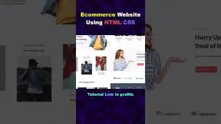 complete responsive Ecommerce website using html css #shorts   #htmlwebsite  #webdesign
