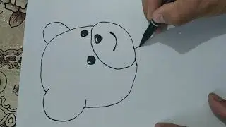Ayiq rasmini chizish - rasm chizish - Сурет салу Аюдың - Сурет салу - How to draw a bear