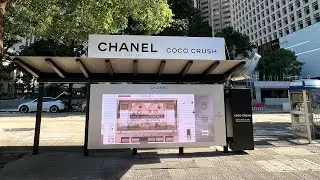 CHANEL COCO CRUSH prDOOH at Outdoor Bus Shelter, Chater Road, Hong Kong