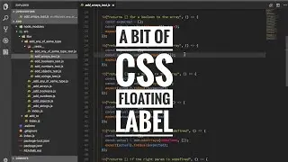 A bit of css - floating label