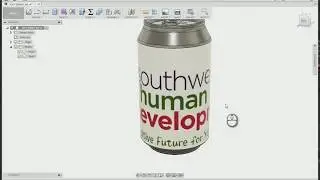 Use an Adobe Illustrator template on a cylindrical object in Fusion 360