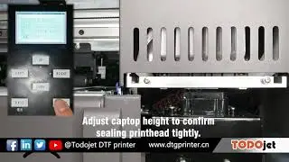 How to adjust "Station POS" for Todojet A3 DTF printer.