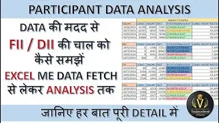 FII DII DATA ANALYSIS कैसे करें  | How to fetch and analyse fii dii client pro data in excel