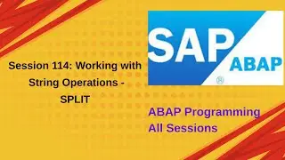 Session 114 Working with String Operations   SPLIT