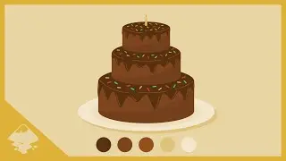 My Birthday! | Chocolate Confetti Birthday Cake | Inkscape Speedart