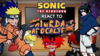 Sonic Characters React To FNF VS Corrupted Naruto Glitch & Guys Look a Birdie // GCRV