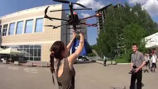 Доставка книги дроном в сотрудничестве с командой FPV Пермь