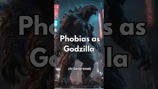 Ai draws Phobias as Godzilla #ai #godzilla #kaiju #phobia #aigenerated #aiartcommunity #shorts