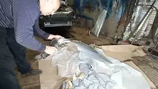Замена телевизора и установка пластиковых крыльев на калине #видео #ремонтавто #переварил автомобиль