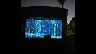 top secret prototype inflatable movie projection screen