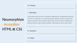 How To Make An Accordion Using HTML And CSS | Collapsible Content On Website
