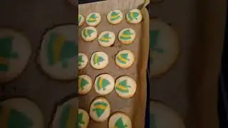 Baking some Buddy-branded cookies! 