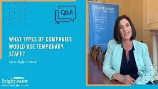 What types of companies would use temporary staff?