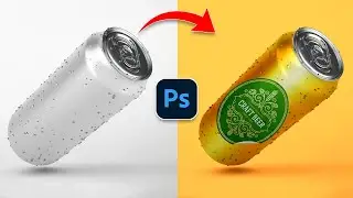 Create a Realistic Can Mockup in Photoshop Tutorial #photoshop