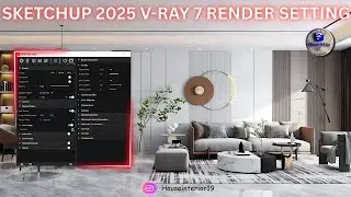 SKETCHUP IT | V-Ray 6 Sketchup 2023 interior | Realistic Render Settings | Render Setting |#vray