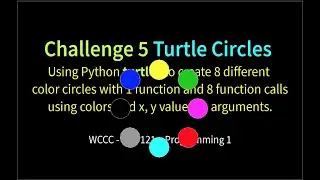 Challenge 5: TurtleCircles (CMYK, RGBGr)