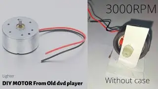 DIY DC motor from dvd player |working model of science for school | visible part of DC running motor