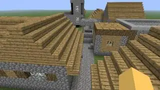 minecraft village, crazzzzy black smith!