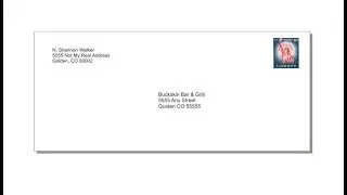Addressing envelopes with CorelDraw. Try this. It's fun!