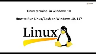 How to Install Linux Terminal on Windows 10, 11 | Run Linux/Bash on Windows 10, 11
