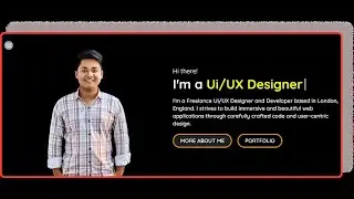 Responsive Hero Section with React.js & Tailwind CSS | Typewriter Effect Tutorial