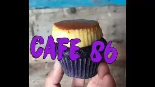 Cupcake Adventures! Ube + Flan = Heaven!  Cafe 86